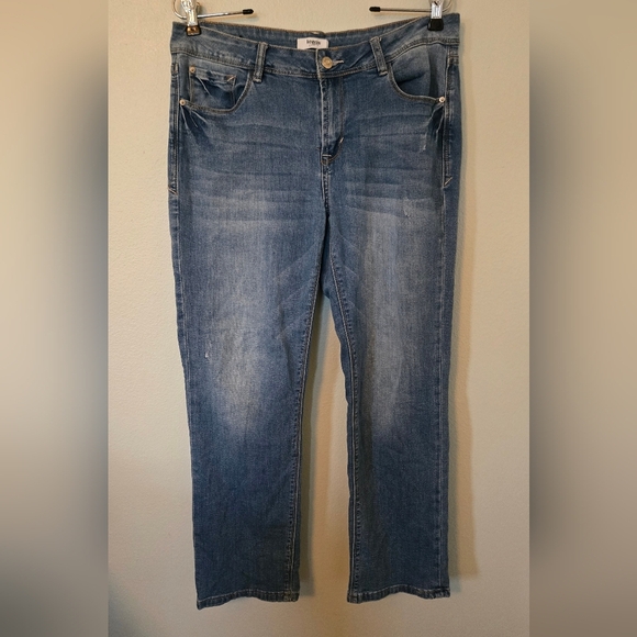 Kensie Straight Leg Jeans Size 8/29 - Picture 1 of 6